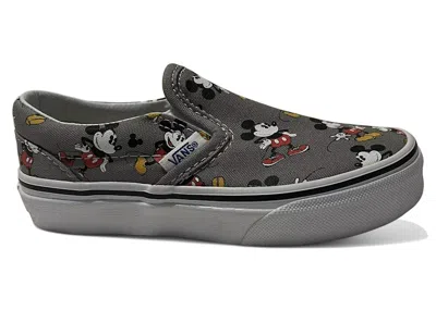 Pre-owned Vans Classic Slipon Disney Mickey Mouse Sneakers In Frost Grey