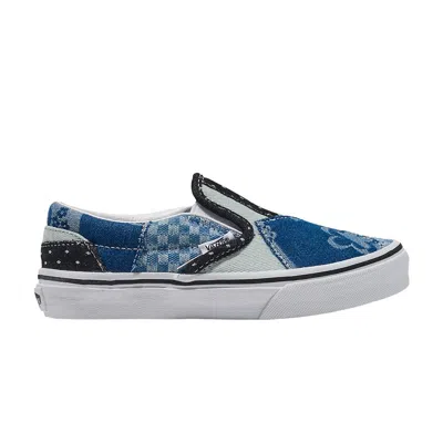 Pre-owned Vans Classic Slip-on Kids 'denim Patchwork' | Blue | Kid's Size 1