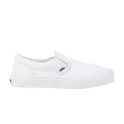 Pre-owned Vans Classic Slip-on Kids 'true White' | Kid's Size 12