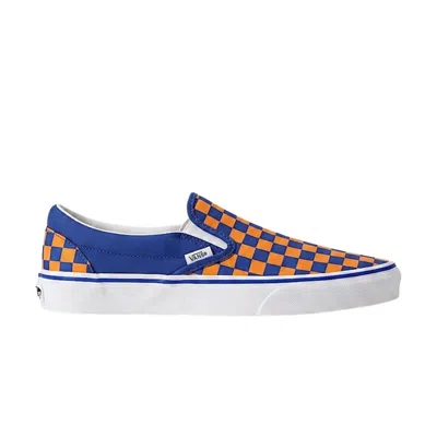 Pre-owned Vans Classic Slip-on 'knicks' | Blue | Men's Size 9