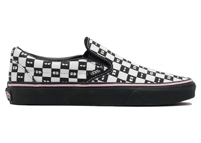 Pre-owned Vans Classic Slipon Lazy Oaf Checkerboard (women's) Sneakers In Black/white