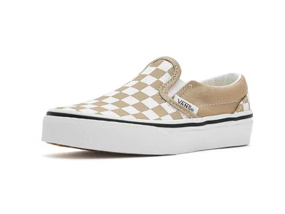 Vans Classic Slip-on (little Kid) Kids Shoes Color Theory Checkerboard Incense: 1 Little Kid M In Multi