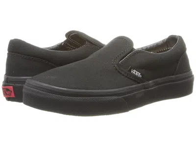 Vans Classic Slip-on (little Kid/big Kid) Kids Shoes Black/black : 13.5 Little Kid M, Canvas