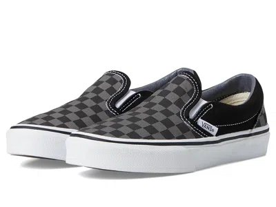 Vans Classic Slip-on (little Kid/big Kid) Kids Shoes (checkerboard) Black/pewter : 13.5 Little Kid M, Can In Multi