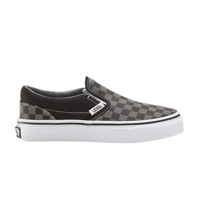 Pre-owned Vans Classic Slip-on Little Kids 'pewter Cherkboard' | Black | Kid's Size 2