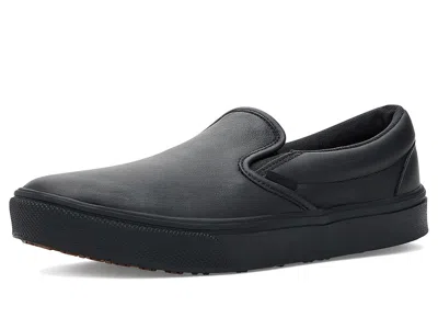 Vans Classic Slip-on Made For The Makers Slip Resistant Shoe - Series Iii Shoes Leather Black/black/gum :