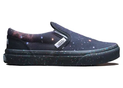 Pre-owned Vans Classic Slipon Nasa Space Voyager Sneakers In Galaxy/black