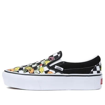 Vans Classic Slip-on Platform 'poppy Checkerboard' In Multi