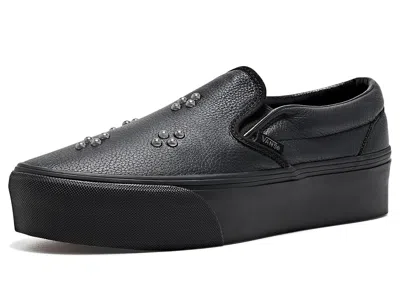 Vans Classic Slip-on Platform Slip On Shoes Studs Black: Men's 6.5 - Women's 8 Medium