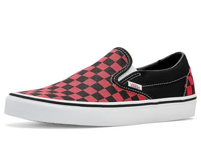 Vans Classic Slip-on Shoes Checkerboard Crimson Haze :