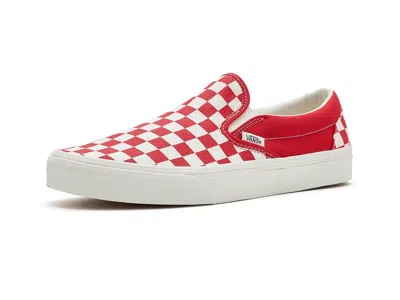 Vans Classic Slip-on Shoes Color Theory Checkerboard Tomato: Men's 9.5 - Women's 11 Medium In Multi