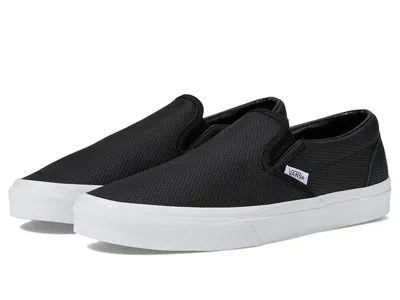 Vans Classic Slip-on Shoes (perf Leather) Black :