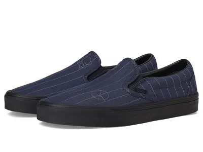 Vans Classic Slip-on Skate Shoes Wool Navy/black :