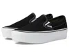 Vans Satin Reissue 98 Slip On Sneakers With Contrasting Sole In Black