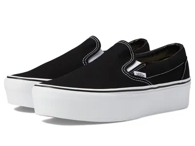 Vans Classic Slip-on Stackform Shoes Canvas Black/true White :