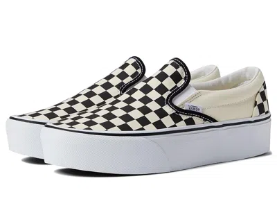 Vans Classic Slip-on Stackform Shoes Checkerboard Black/classic White :