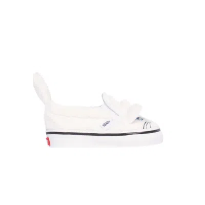 Pre-owned Vans Classic Slip-on Toddler 'cat' | White | Infant Size 7.5