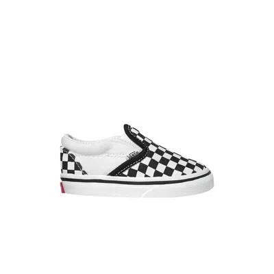 Pre-owned Vans Classic Slip-on Toddler 'small Checkerboard' | Black | Infant Size 7.5