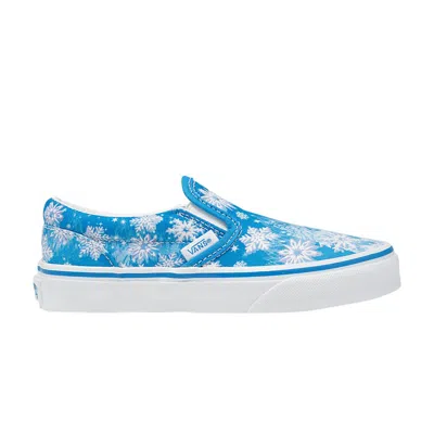 Pre-owned Vans Classic Slip-on V Kids 'snowflakes - Winter Wonderland Blue' | Kid's Size 1