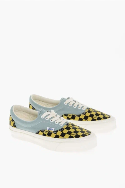 Vans Color Block Reissue 95 Low Top Sneakers With Check Detail In Yellow