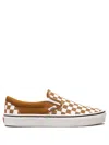Vans Color Theory Checkerboard Slip-on Sneakers In Brown