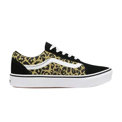 Pre-owned Vans Comfycush Old Skool Kids 'leopard' | Black | Kid's Size 5