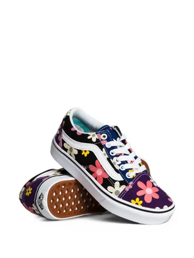 Vans Kids' Comfycush Old Skool "purple/blue Multi" Sneakers