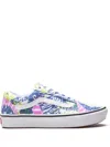 Vans Comfycush Tie-dye Sneakers In Blue