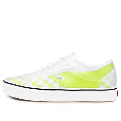 Vans Comfycush Slip-skool 'safety Yellow Checkerboard' In Multi