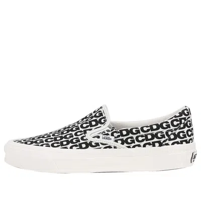 Vans Comme Des Garcons X Og Classic Slip-on 'cdg Print - Blanc De Blanc'