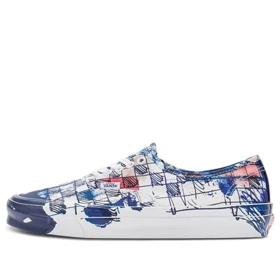 Vans Connor Tingley X Og Authentic Lx 'checkerboard - White Blue' In Multi