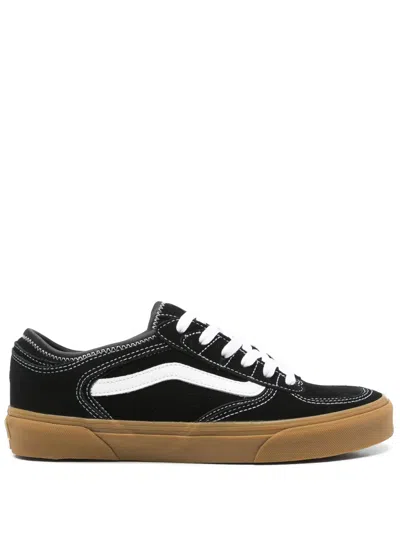 Vans Contrast-stitching Sneakers In Black