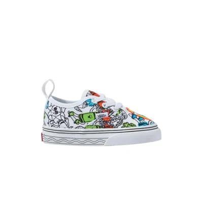 Pre-owned Vans Crayola X Authentic Elastic Lace Toddler 'sketch Your Way' | White | Infant Size 9