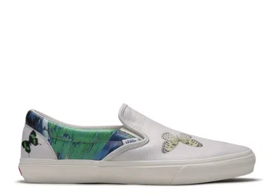 Vans Damien Hirst X  Classic Slip-on Vlt Lx 'butterfly' In White