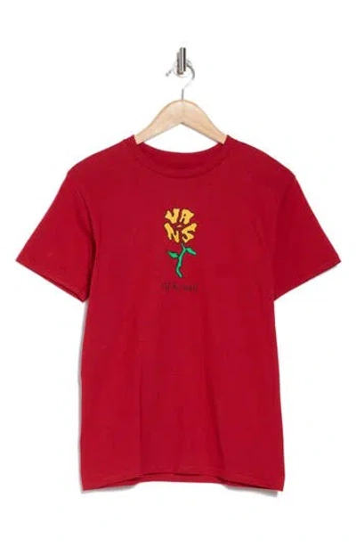 Vans Dancing Flowers Graphic T-shirt In Cardinal