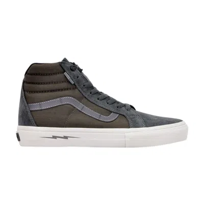 Pre-owned Vans Defcon X Sk8-hi Notchback Pro 's' In Grey