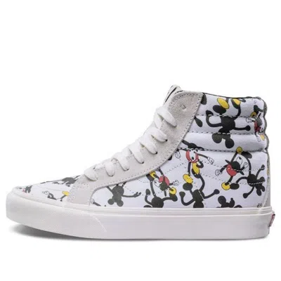 Vans Disney X Geoff Mcfetridge X Sk8-hi 'mickey's 90th' In White