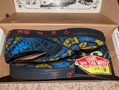 Pre-owned Vans Disney X  Nightmare Before Christmas Slip On Oogie Boogie Mens/womens In Black