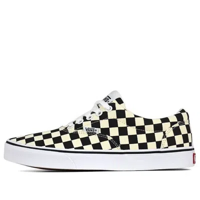 Vans Doheny Lace Up Checkboard 'black Yellow' In Multi