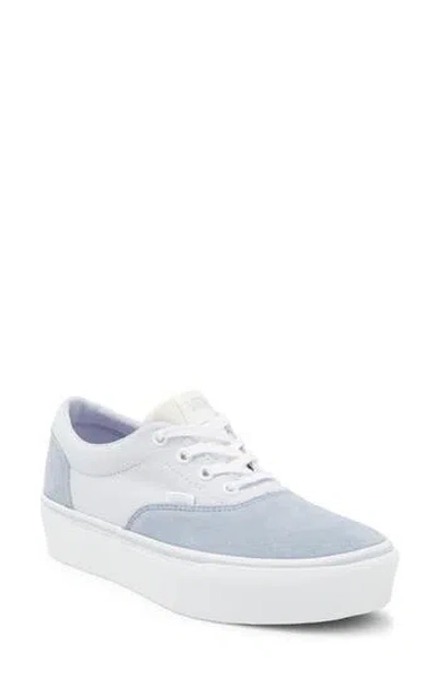 Vans Doheny Platform Sneaker In Color Block Light Blue/multi