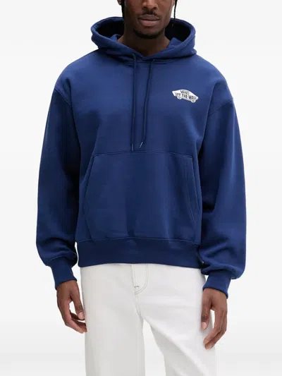Vans Double Standard Pullover Hoodie In Blue