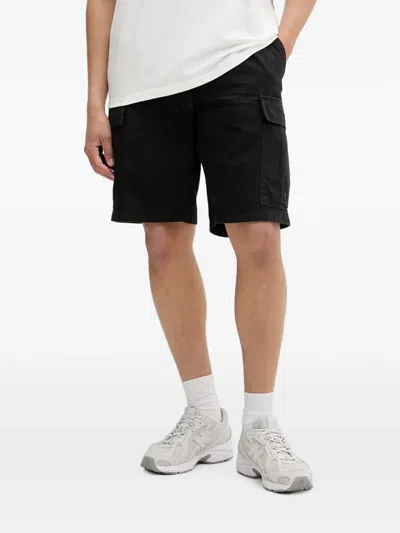 Vans Drawstring Cargo Shorts In Black