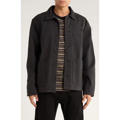 Vans Drill Cotton Canvas Chore Coat In Black