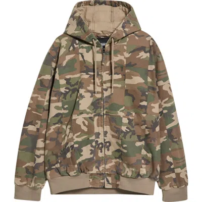 Vans Eli Workwear Canvas Hooded Jacket In Multi