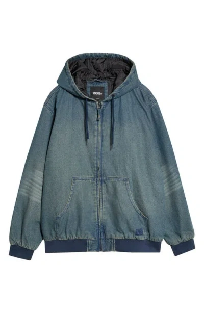 Vans Eli Workwear Denim Hooded Jacket In Blue