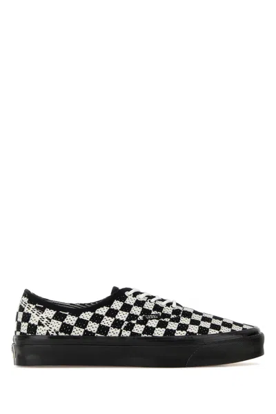 Vans Embroidered Canvas Lx Authentic Sneakers In Black