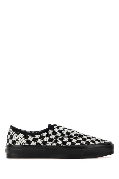 Vans Embroidered Canvas Authentic Sneaker For Men In Black