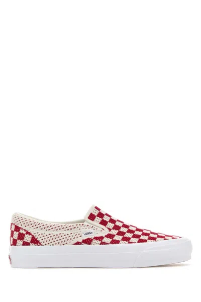 Vans Embroidered Fabric Lx Classic Slip Ons In Multi