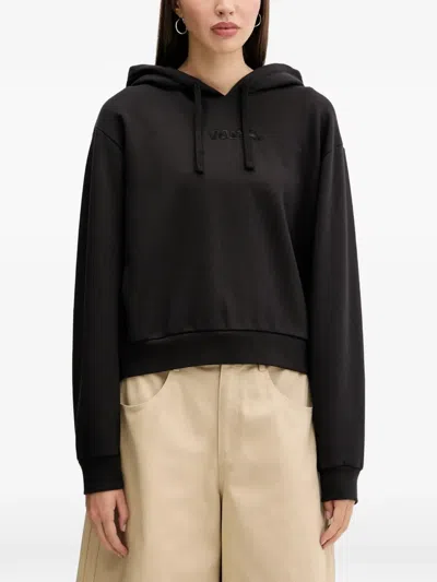 Vans Embroidered Hoodie In Black