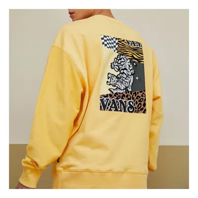 Vans Embroidered Small Logo Splicing Pullover Yellow